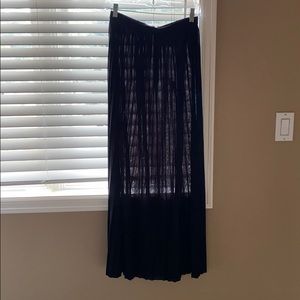 Jcrew maxi pleated skirt